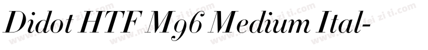 Didot HTF M96 Medium Ital字体转换
